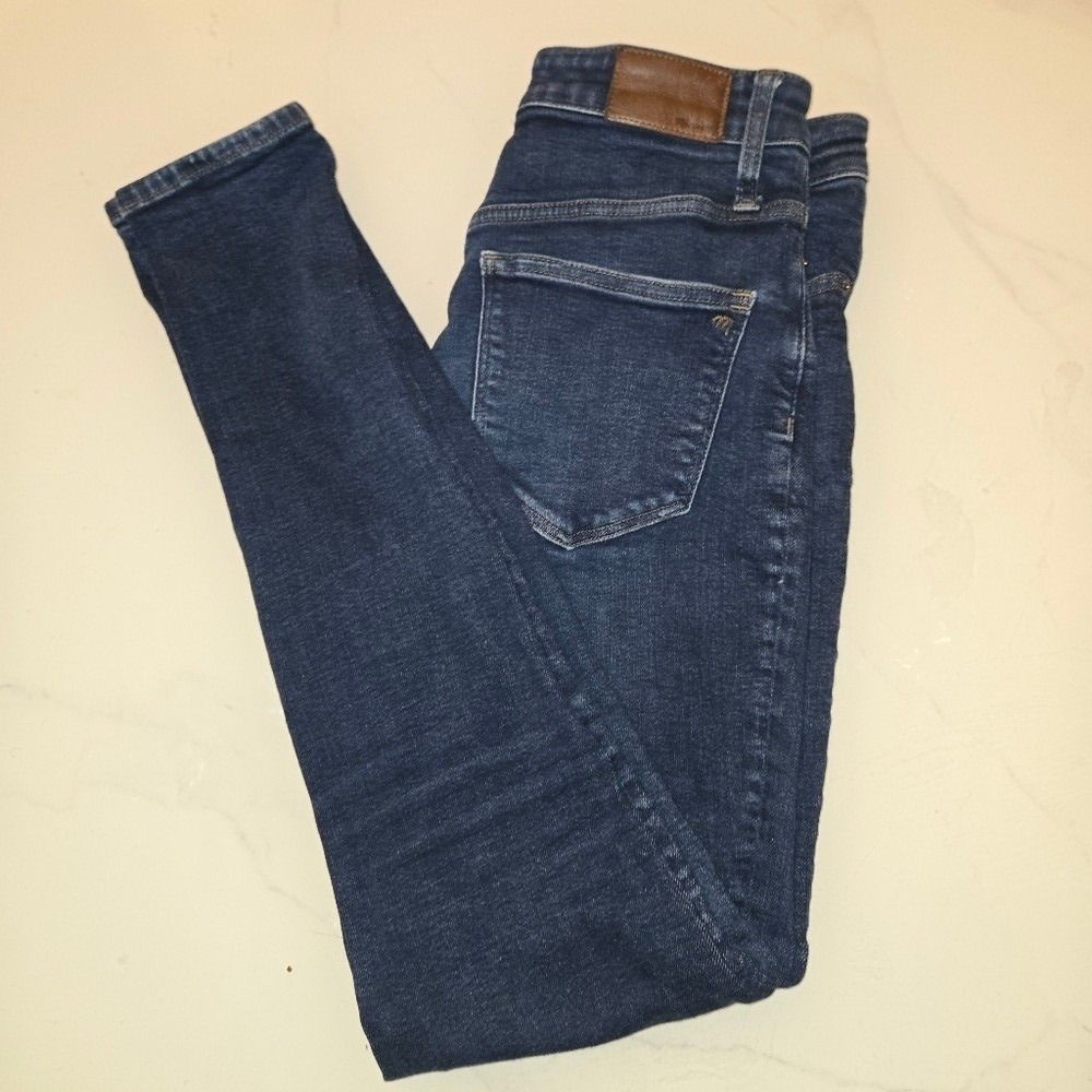 Madewell Curvy High-Rise Skinny Jeans 28T Dark Indigo Tall Denim